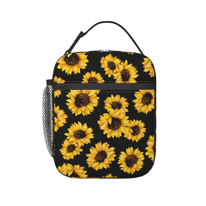 Yilad Sunflowers Reusable Lunch Box Insulated LunchBox Cooler Lunch Bag - Image 1
